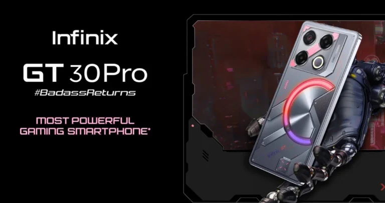 Infinix GT 30 Pro Specification, antutu score and BGMI gameplay review